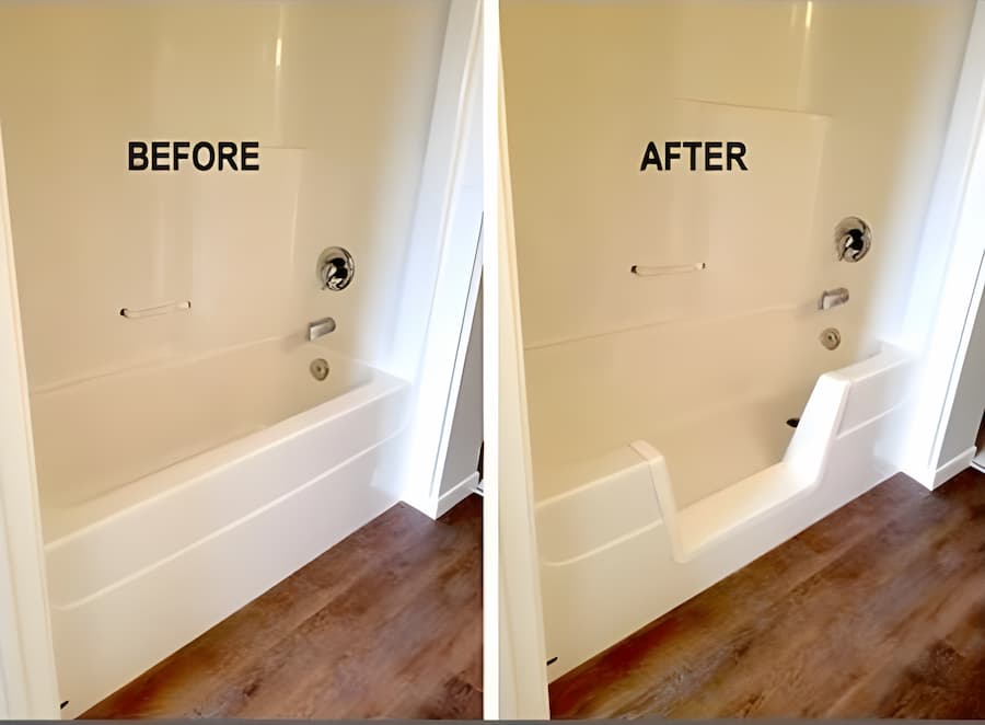 bathtub to step-in shower conversion
